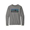 BOYS LS GRAPHIC ORGANIC T-SHIR GRV