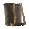 WAXED CANVAS TOTE PACK GRN 2