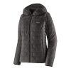 W NANO PUFF HOODY BLK